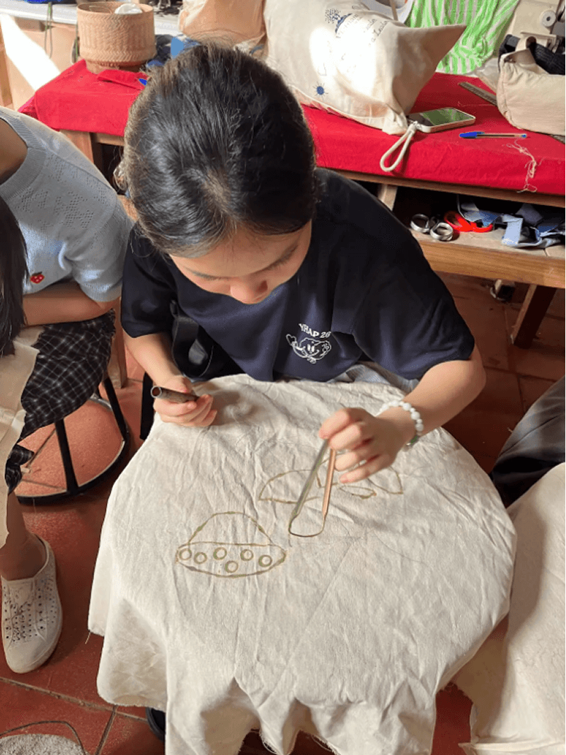 Indigo batik in the making 1