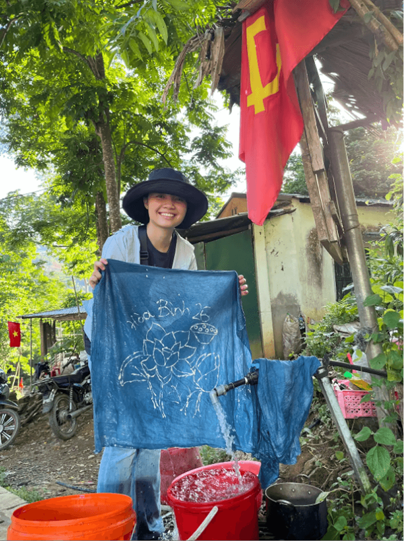 Indigo batik in the making 3