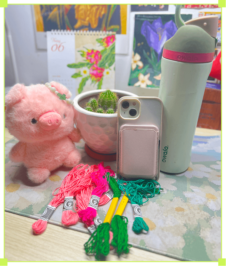 My pinky greeny collection