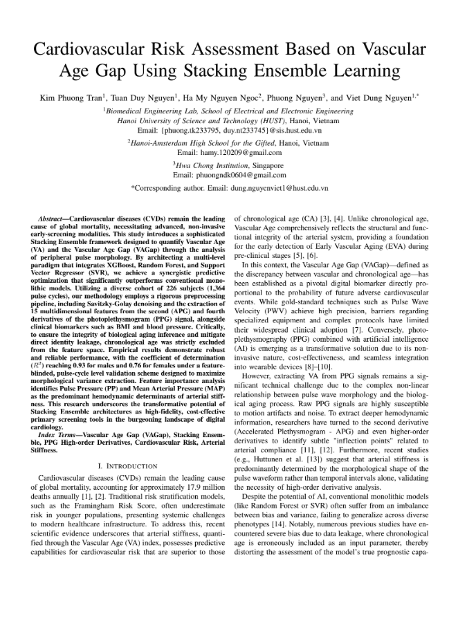 Cardiovascular Paper