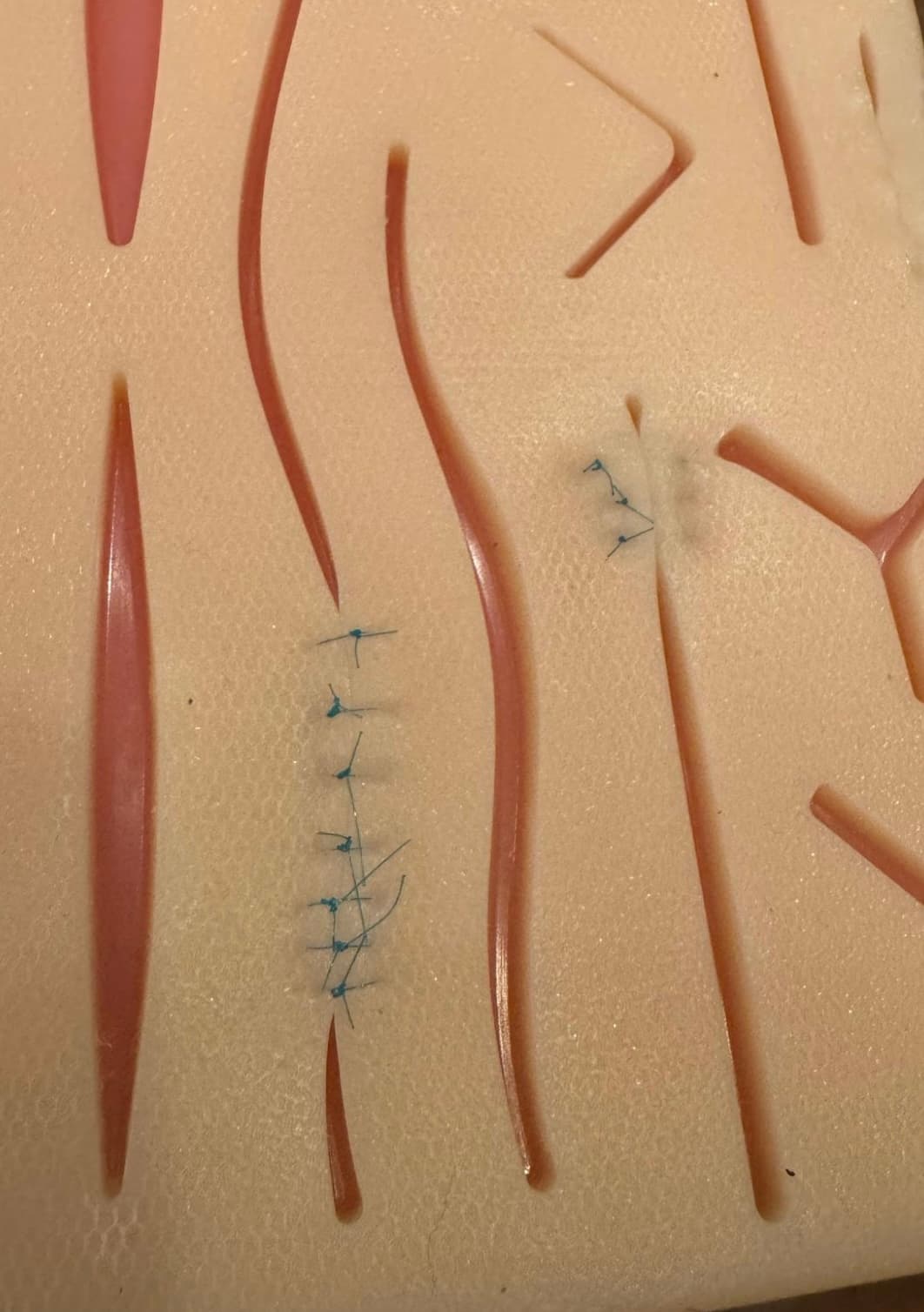 Suture practice strips