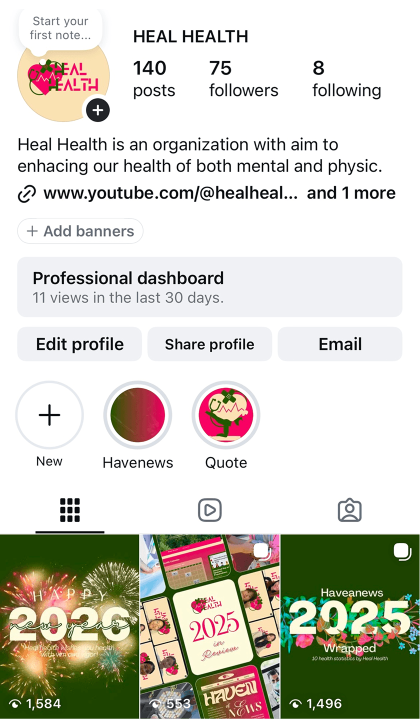 Heal Health Profile